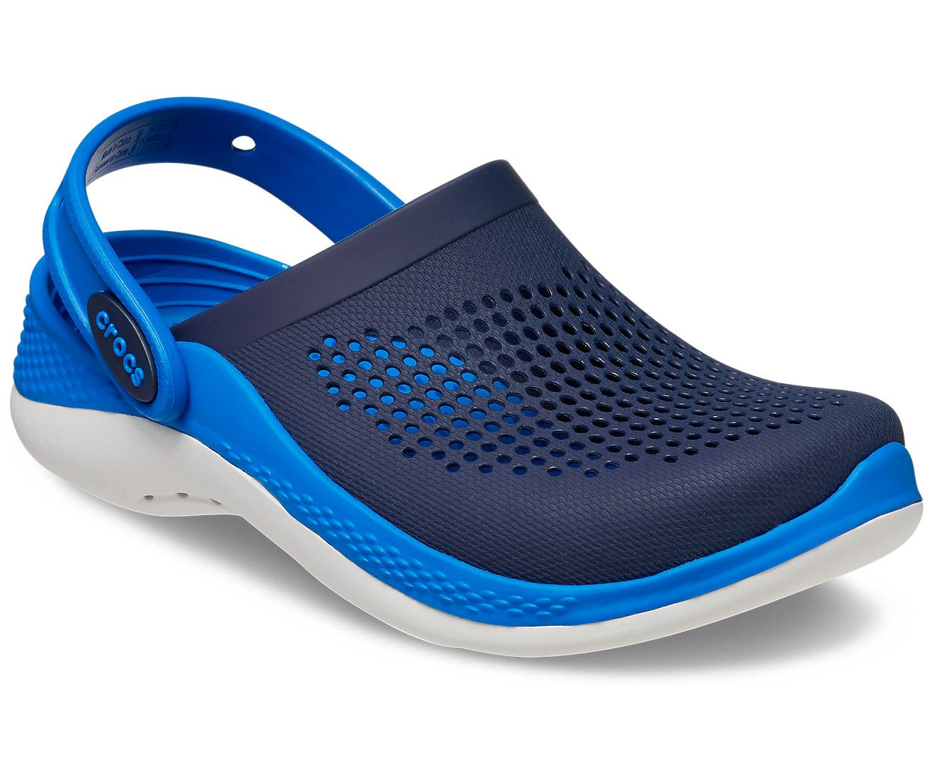 Crocs store navy white